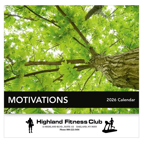 13 month motivation word and quote calendar.... from ASI 61966 HPG / Beacon Promotions HPG Gold