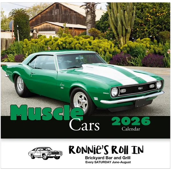 13 month real muscle cars calendar.... from ASI 61966 HPG / Beacon Promotions HPG Gold