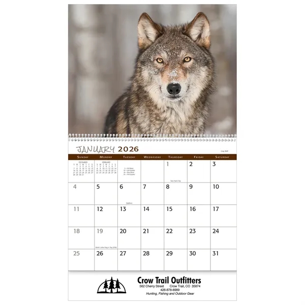 13 month animals in the wild calendar.... from ASI 61966 HPG / Beacon Promotions HPG Gold