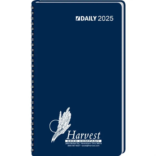 Daily planner with hourly appointment slots... from ASI 61966 HPG / Beacon Promotions HPG Gold