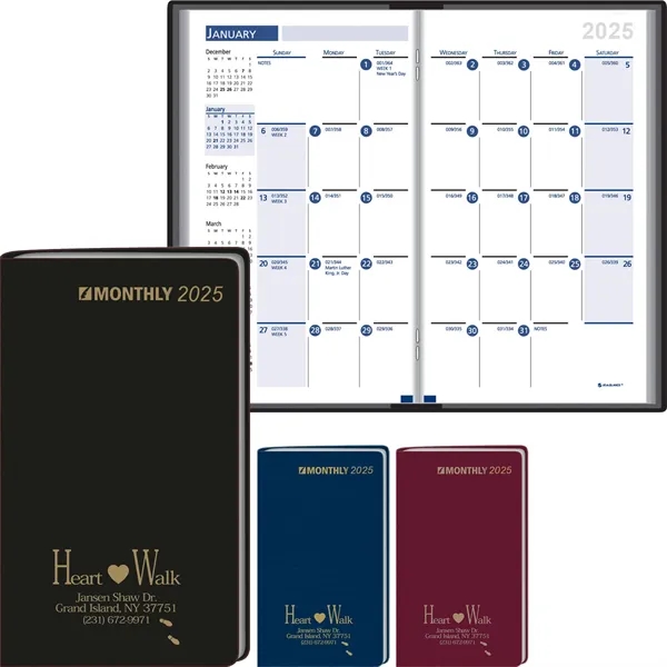 Monthly pocket planner with multiple reference resources... from ASI 61966 HPG / Beacon Promotions HPG Gold