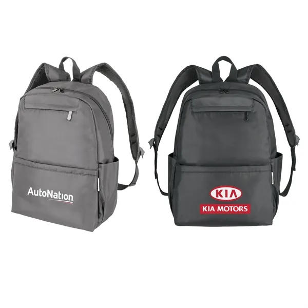 Pulse RPET Backpack. Padded internal pocket fits laptops up to 14''.... from ASI 46755 Cosmo Promos