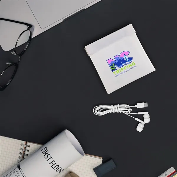 Colorful Type C Ear Bud Pop Up Pouch... from ASI 30208 A P Specialties / AP Specialties