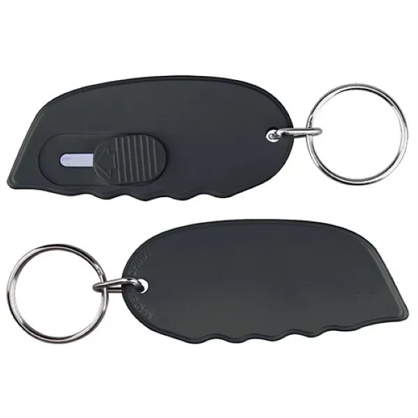 Compact and safe, this mini retractable box cutter features a spring-loaded... from ASI 74585 Nu Promo International / Nu Promo Line