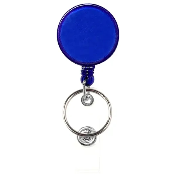 Retractable badge holder with a key ring clipping to belts or... from ASI 74585 Nu Promo International / Nu Promo Line