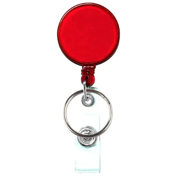 Retractable badge holder with a key ring clipping to belts or... from ASI 74585 Nu Promo International / Nu Promo Line