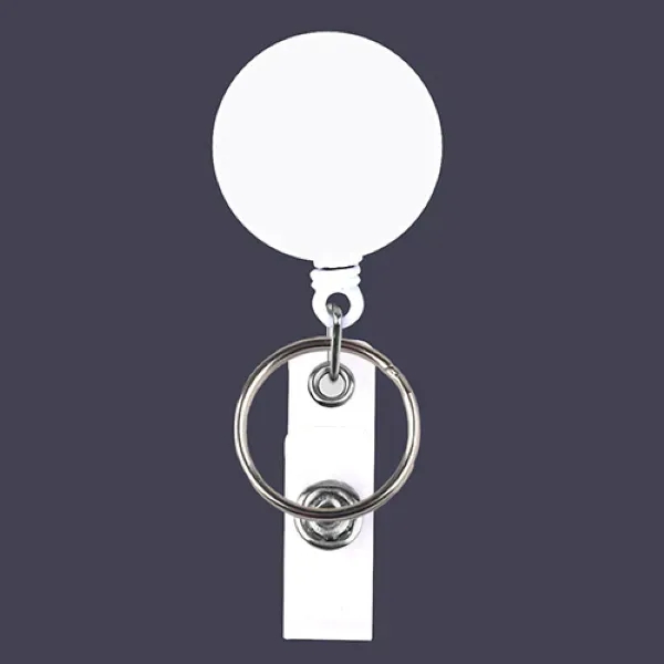 Retractable badge holder with a key ring clipping to belts or... from ASI 74585 Nu Promo International / Nu Promo Line