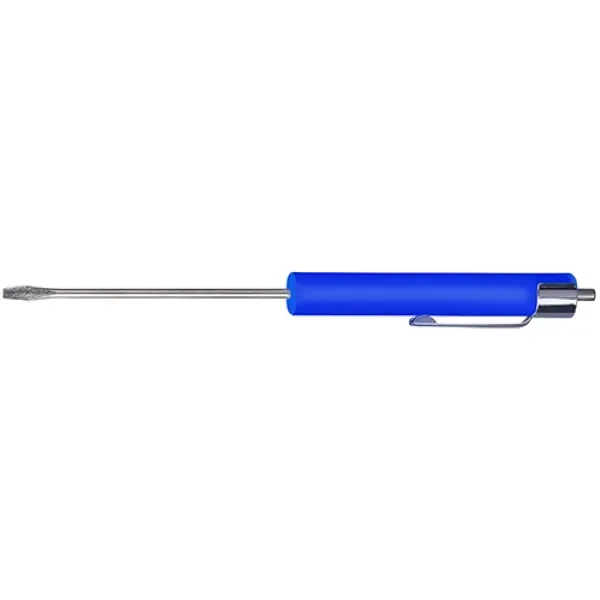 Compact 2.5mm flathead screwdriver w/ magnetic end, comfy grip, and colorful... from ASI 74585 Nu Promo International / Nu Promo Line