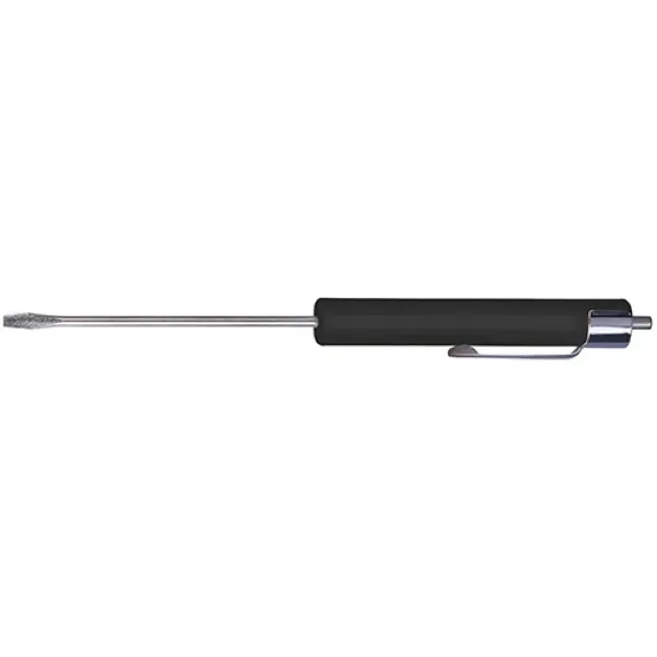 Compact 2.5mm flathead screwdriver w/ magnetic end, comfy grip, and colorful... from ASI 74585 Nu Promo International / Nu Promo Line