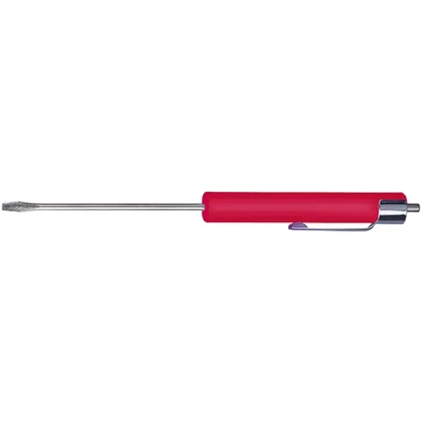Compact 2.5mm flathead screwdriver w/ magnetic end, comfy grip, and colorful... from ASI 74585 Nu Promo International / Nu Promo Line