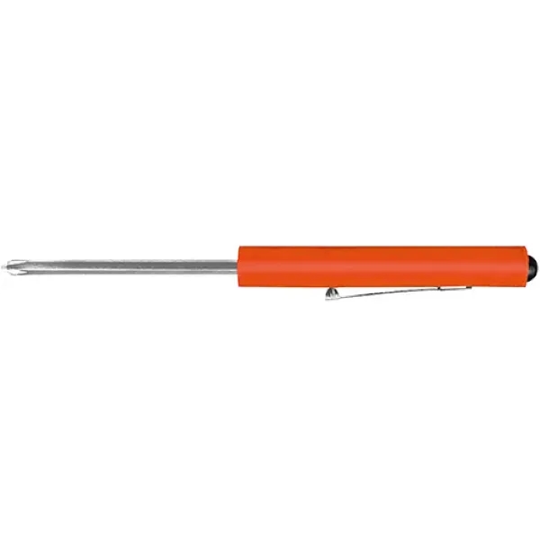 Jumbo pocket screwdriver with reversible Phillips/flat bit, fatigue reducing grip, and... from ASI 74585 Nu Promo International / Nu Promo Line