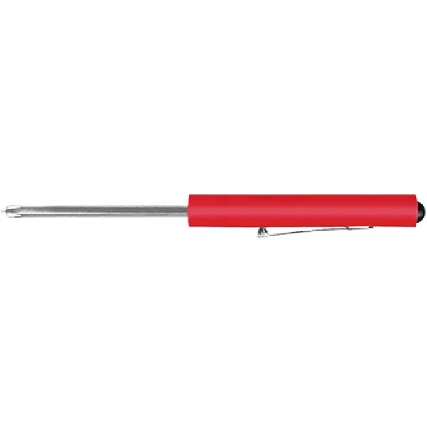 Jumbo pocket screwdriver with reversible Phillips/flat bit, fatigue reducing grip, and... from ASI 74585 Nu Promo International / Nu Promo Line