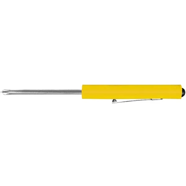 Jumbo pocket screwdriver with reversible Phillips/flat bit, fatigue reducing grip, and... from ASI 74585 Nu Promo International / Nu Promo Line