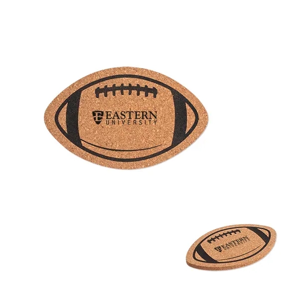 Football shaped cork coaster.... from ASI 98360 WOWLine / WOWLine®