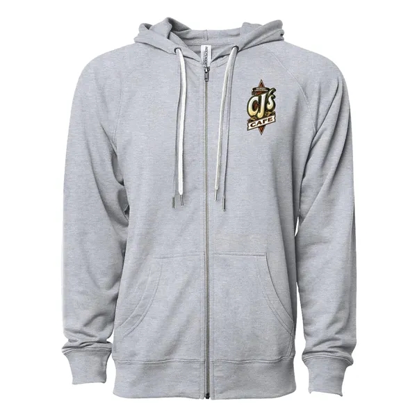 Unisex Lightweight Loopback Terry Zip Hood... from ASI 30208 A P Specialties / AP Specialties