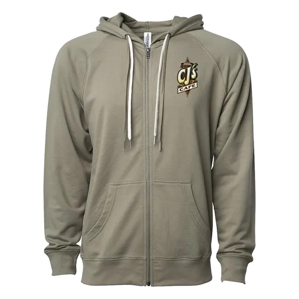 Unisex Lightweight Loopback Terry Zip Hood... from ASI 30208 A P Specialties / AP Specialties