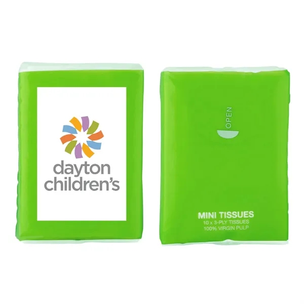 3" x 2" x 1" ten-pack of 7.875" x 8" tissues... from ASI 63549 Jornik Manufacturing Corp