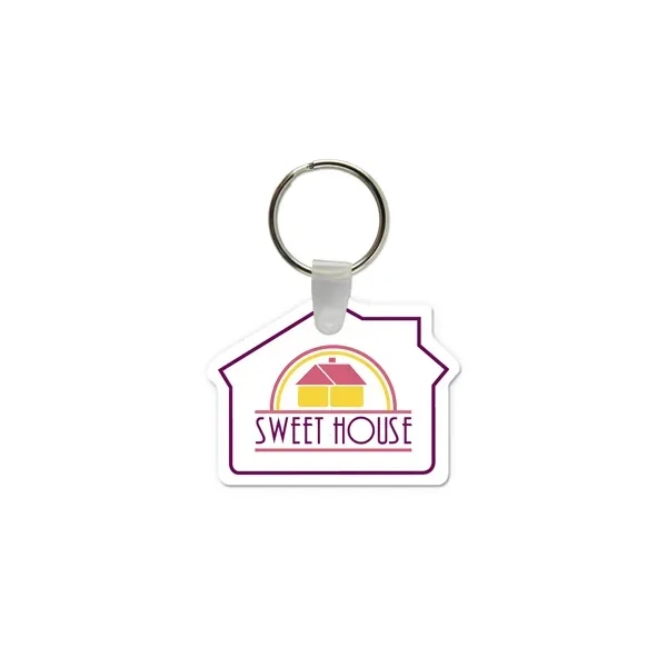 House shaped vinyl keychain with a split ring.... from ASI 98360 WOWLine / WOWLine®