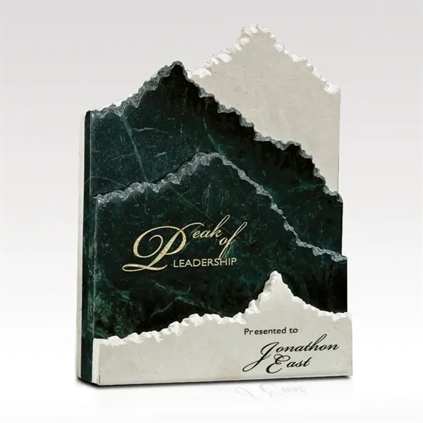 Award that features green and white marble layers; offered in multiple... from ASI 93986 Visions/Awardcraft / Visions Awards