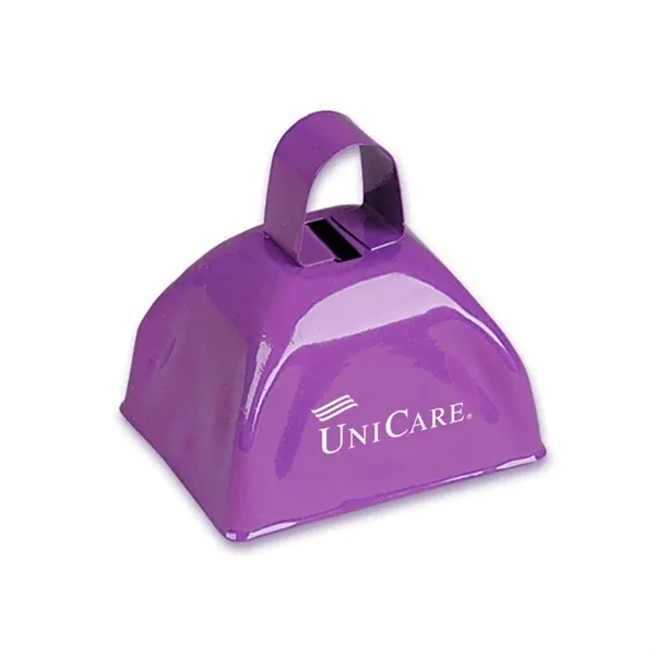 3" metal cowbell with loop handle in assorted colors.... from ASI 63549 Jornik Manufacturing Corp / Jornik