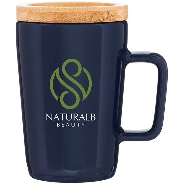 14 oz ceramic mug with glossy colored exterior, matching glossy interior,... from ASI 51197 ETS Express, LLC