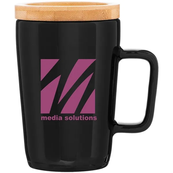 14 oz ceramic mug with glossy colored exterior, matching glossy interior,... from ASI 51197 ETS Express, LLC