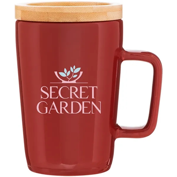 14 oz ceramic mug with glossy colored exterior, matching glossy interior,... from ASI 51197 ETS Express, LLC