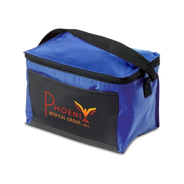 Insulated 6 pack cooler bag with adjustable mesh strap.... from ASI 68507 The Magnet Group / Perfect Line