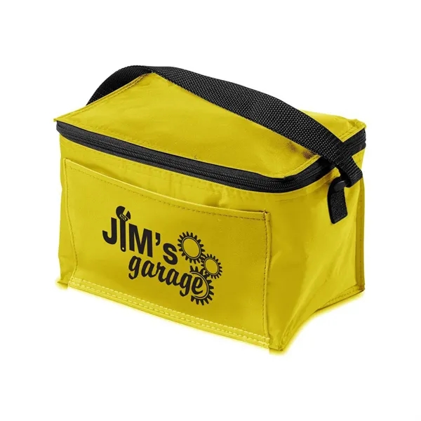 Insulated 6 pack cooler bag with adjustable mesh strap.... from ASI 68507 The Magnet Group / Perfect Line