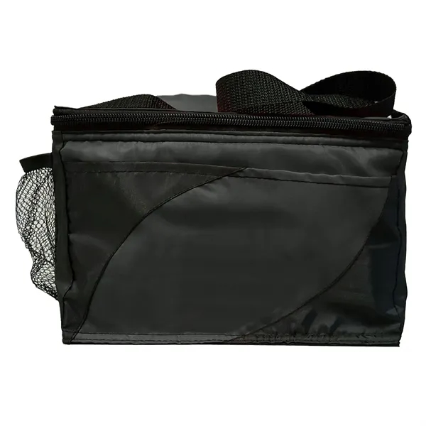 Striped cooler bag with front pocket, side mesh pocket, mesh strap... from ASI 68507 The Magnet Group / Perfect Line