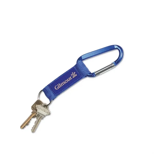 Steel carabiner key tag with large display strap.... from ASI 68507 The Magnet Group / Perfect Line