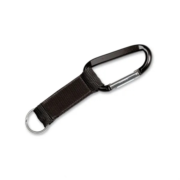 Steel carabiner key tag with large display strap.... from ASI 68507 The Magnet Group / Perfect Line