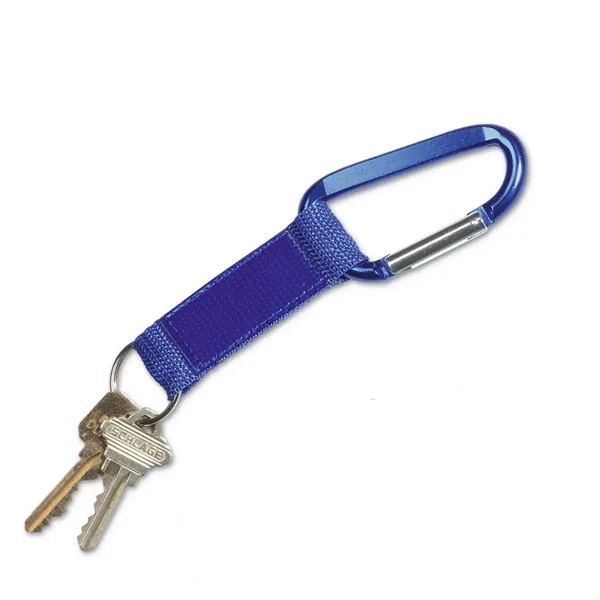 Steel carabiner key tag with large display strap.... from ASI 68507 The Magnet Group / Perfect Line