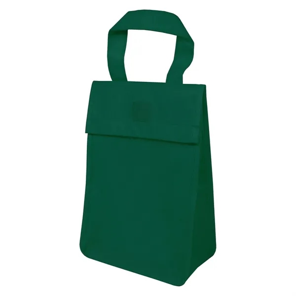 Non-woven snack bag with hook and loop closure and main compartment... from ASI 68507 The Magnet Group / Perfect Line