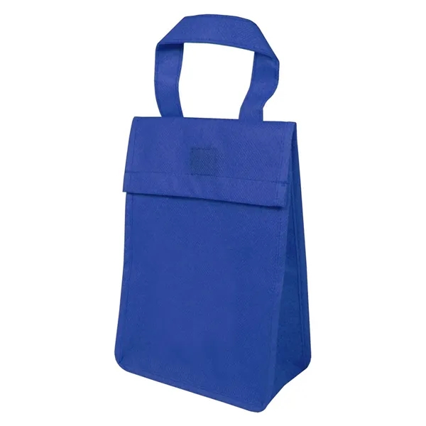 Non-woven snack bag with hook and loop closure and main compartment... from ASI 68507 The Magnet Group / Perfect Line