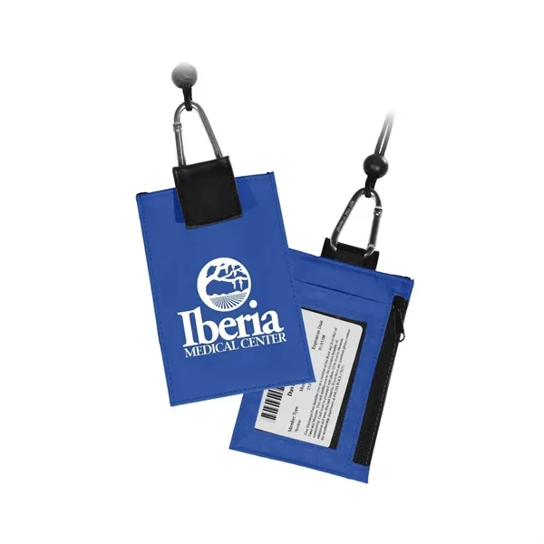 Cell phone holder with 16" neck cord and hook and loop... from ASI 68507 The Magnet Group / Perfect Line