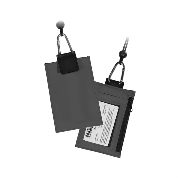 Cell phone holder with 16" neck cord and hook and loop... from ASI 68507 The Magnet Group / Perfect Line