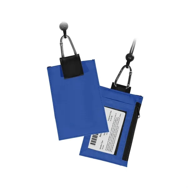 Cell phone holder with 16" neck cord and hook and loop... from ASI 68507 The Magnet Group / Perfect Line