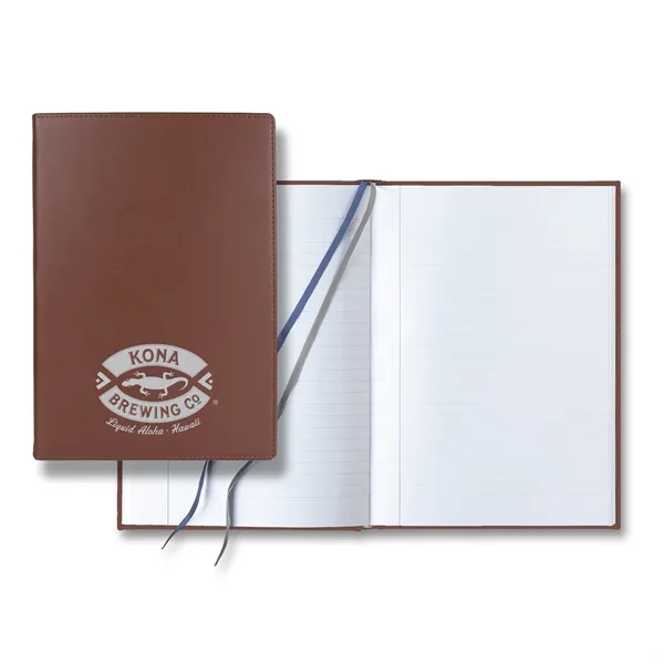 Calf leather journal with 256 lined white pages, two ribbon markers... from ASI 68507 The Magnet Group / Castelli