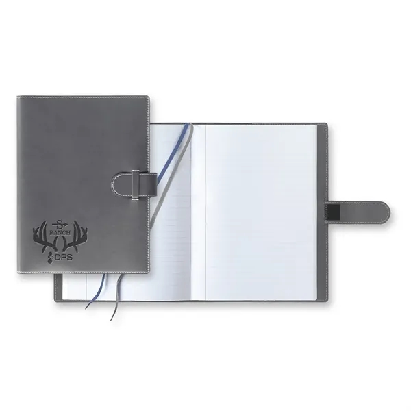 Journal with 256 pages of gray-line white paper, stitched edges, dual... from ASI 68507 The Magnet Group / Castelli