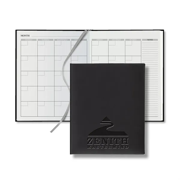72 page monthly perpetual desk calendar with silver ribbon marker and... from ASI 68507 The Magnet Group / Castelli