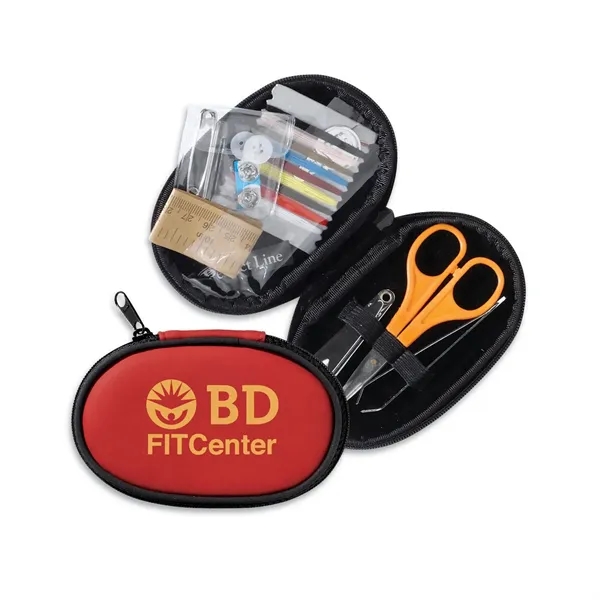 Travel sewing kit and nail care kit inside a full zippered... from ASI 68507 The Magnet Group / Perfect Line