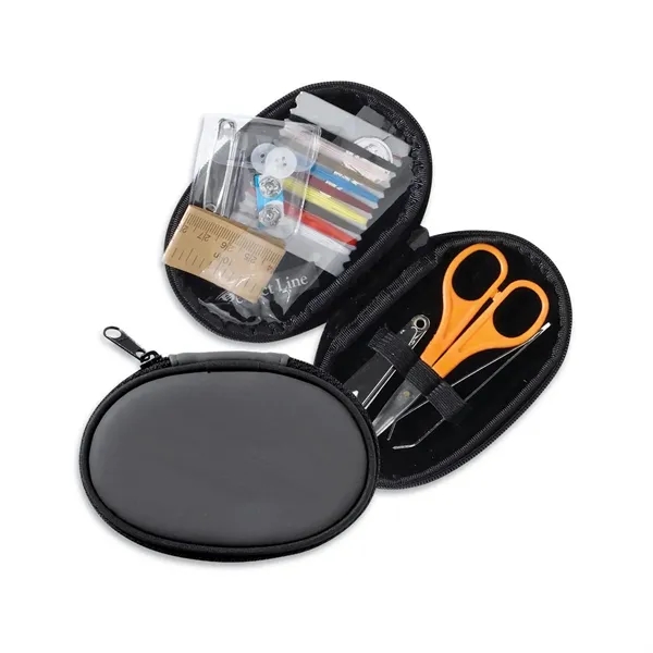 Travel sewing kit and nail care kit inside a full zippered... from ASI 68507 The Magnet Group / Perfect Line
