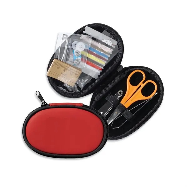 Travel sewing kit and nail care kit inside a full zippered... from ASI 68507 The Magnet Group / Perfect Line