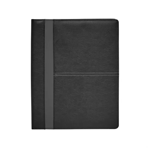 Padfolio with inside flap pocket, elastic pen loop, business card pockets... from ASI 68507 The Magnet Group / Perfect Line