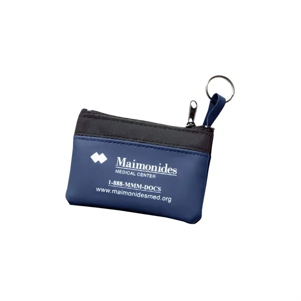 Single pocket coin pouch with key ring.... from ASI 68507 The Magnet Group / Perfect Line