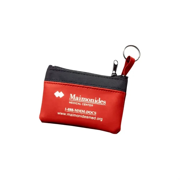 Single pocket coin pouch with key ring.... from ASI 68507 The Magnet Group / Perfect Line