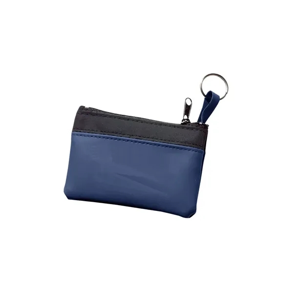 Single pocket coin pouch with key ring.... from ASI 68507 The Magnet Group / Perfect Line