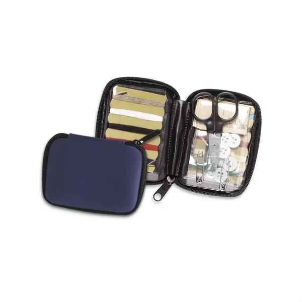 Travel sewing kit with scissors, shirt buttons, sewing needles, 10 color... from ASI 68507 The Magnet Group / Perfect Line