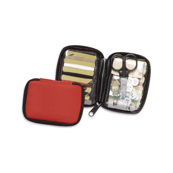 Travel sewing kit with scissors, shirt buttons, sewing needles, 10 color... from ASI 68507 The Magnet Group / Perfect Line